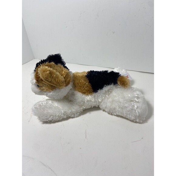 Aurora Calico Kitten Blue Eyes Shaggy Fur Plush Stuffed Animal 2017 - Picture 2 of 7
